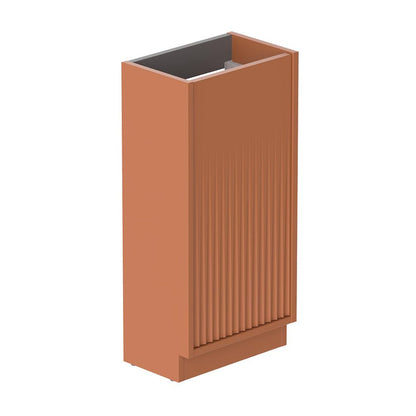 Vado Safari 400mm Fluted Cloakroom unit - Floor Mounted, Left Pull