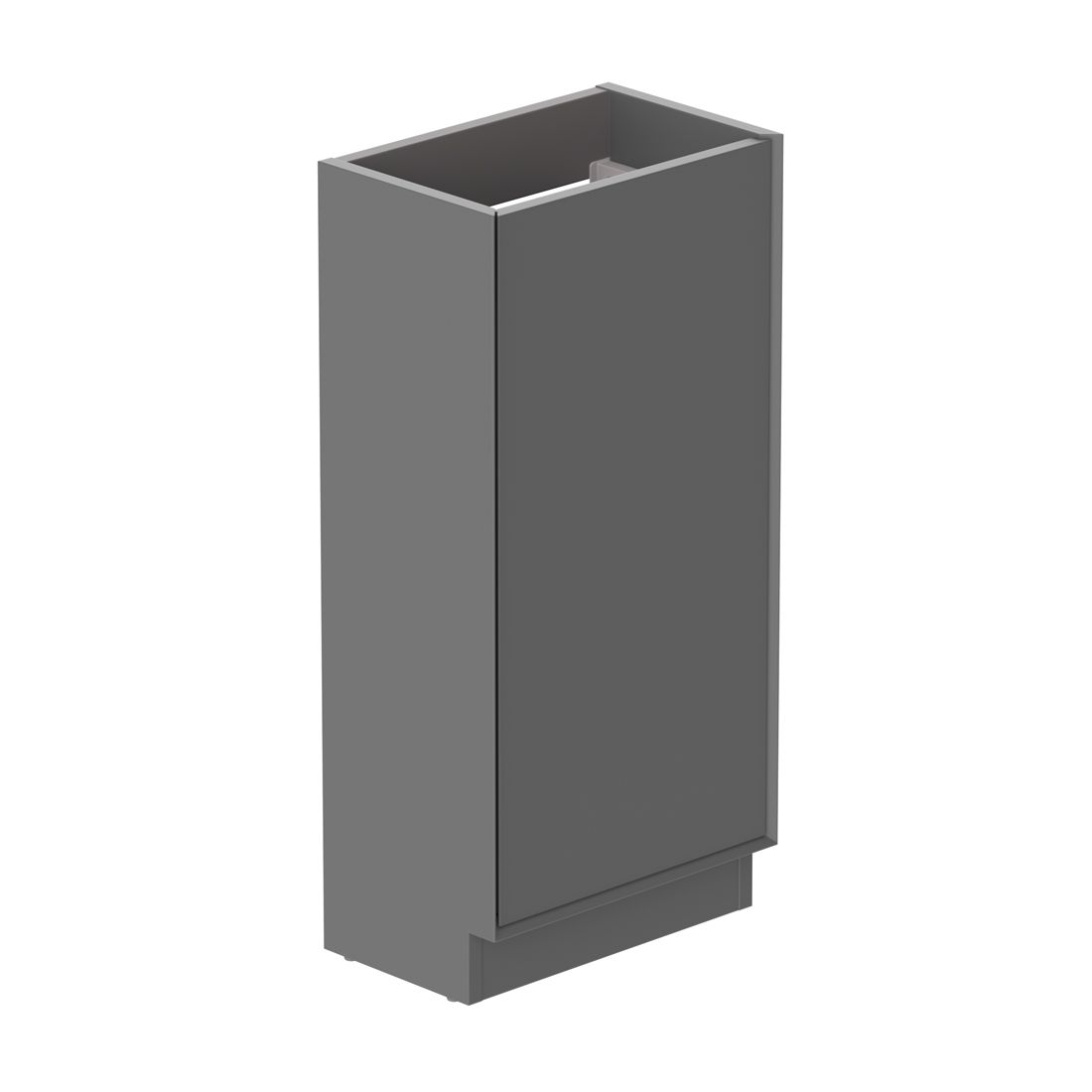 Vado Safari 400mm Smooth Cloakroom Unit - Floor Mounted, Left Pull