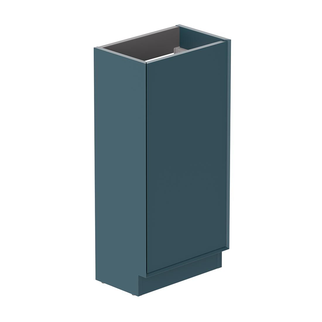 Vado Safari 400mm Smooth Cloakroom Unit - Floor Mounted, Left Pull