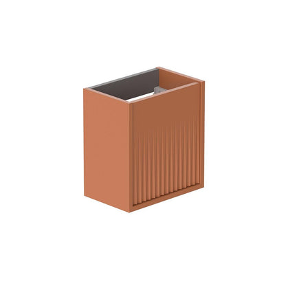 Vado Safari 400mm Fluted Cloakroom unit - Wall Hung, Left Pull