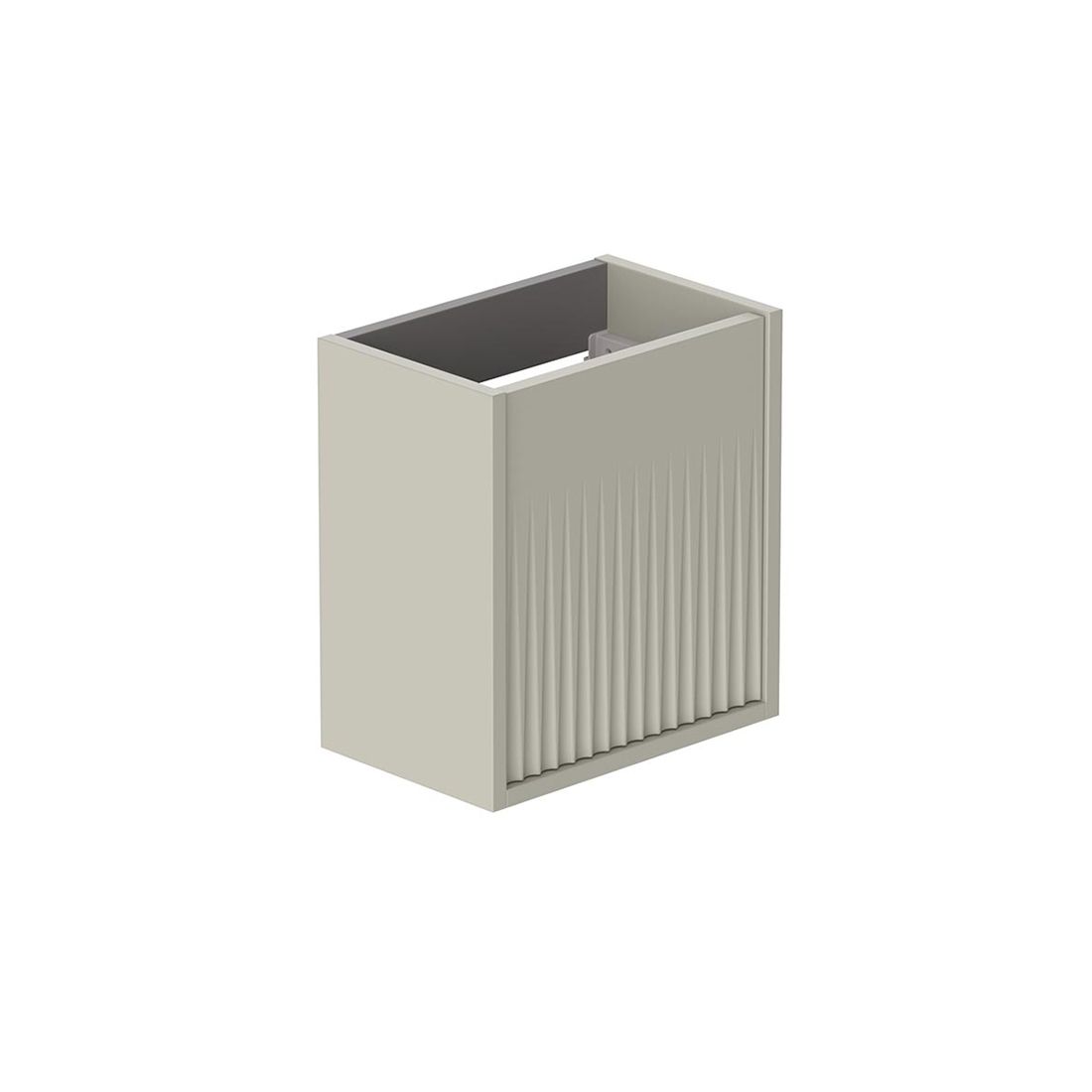 Vado Safari 400mm Fluted Cloakroom unit - Wall Hung, Left Pull