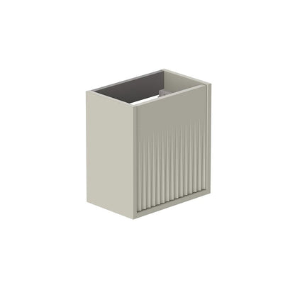 Vado Safari 400mm Fluted Cloakroom unit - Wall Hung, Left Pull