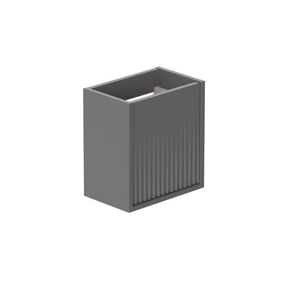 Vado Safari 400mm Fluted Cloakroom unit - Wall Hung, Left Pull