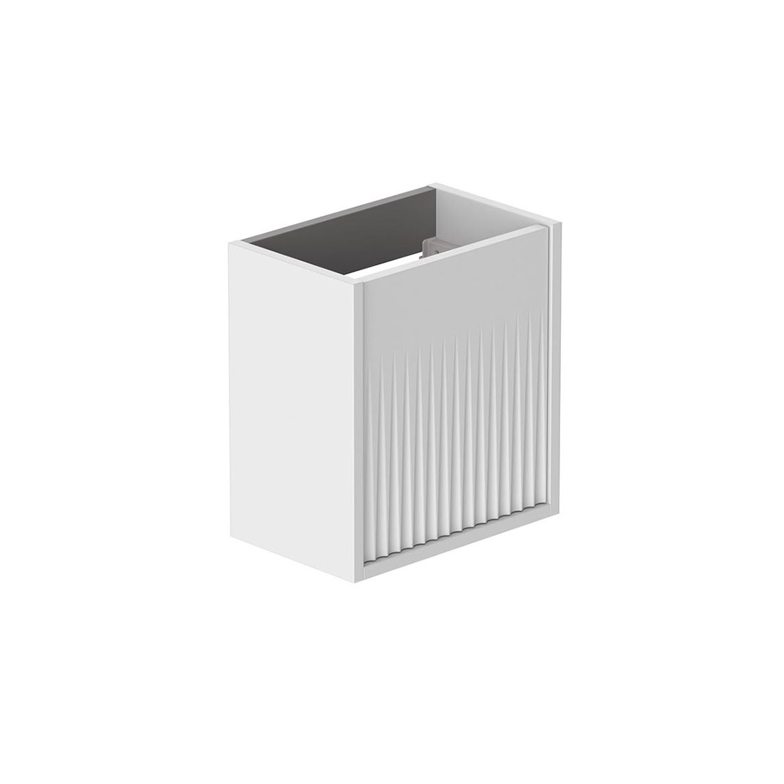 Vado Safari 400mm Fluted Cloakroom unit - Wall Hung, Left Pull