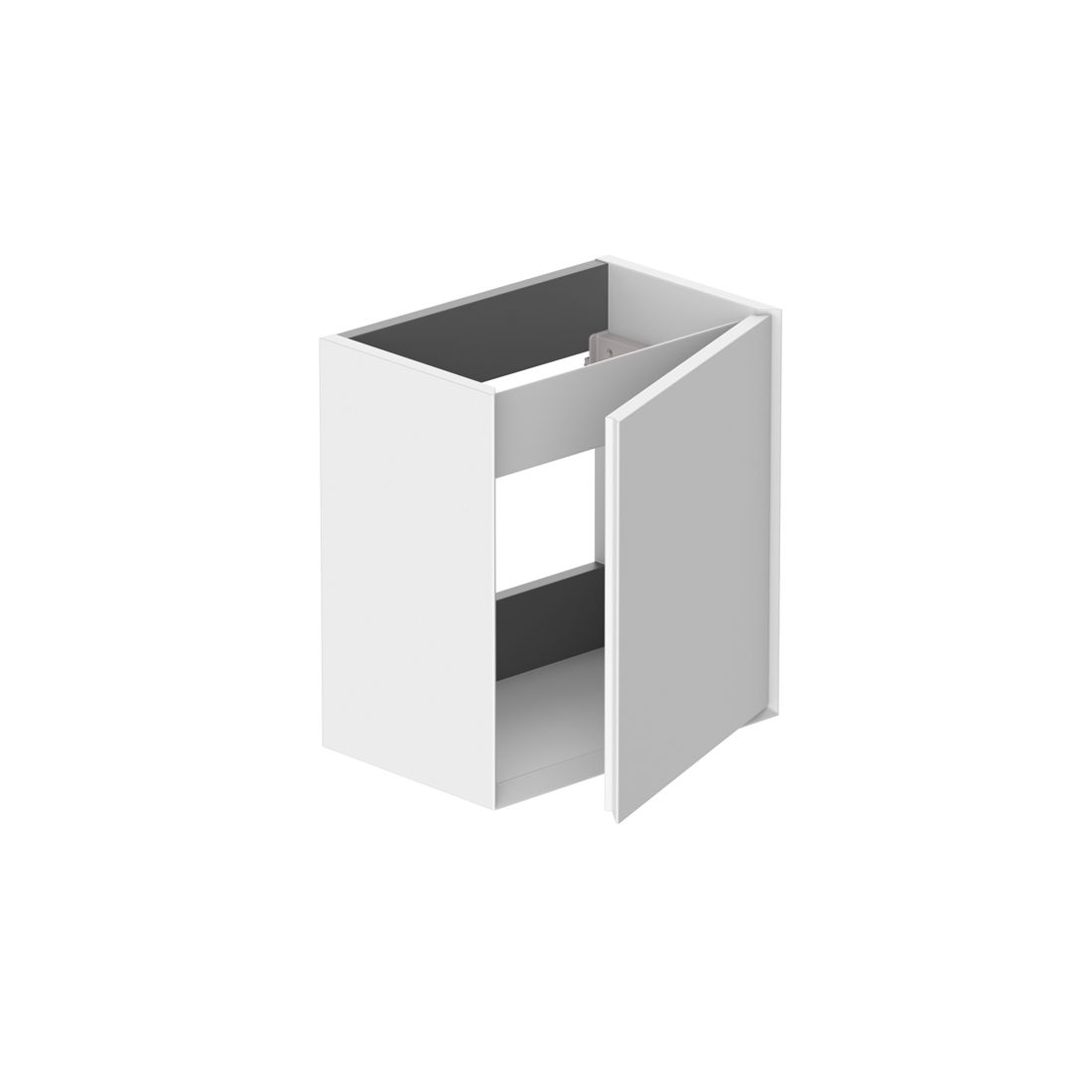 Vado Safari 400mm Smooth Cloakroom Unit - Wall Hung, Left Pull