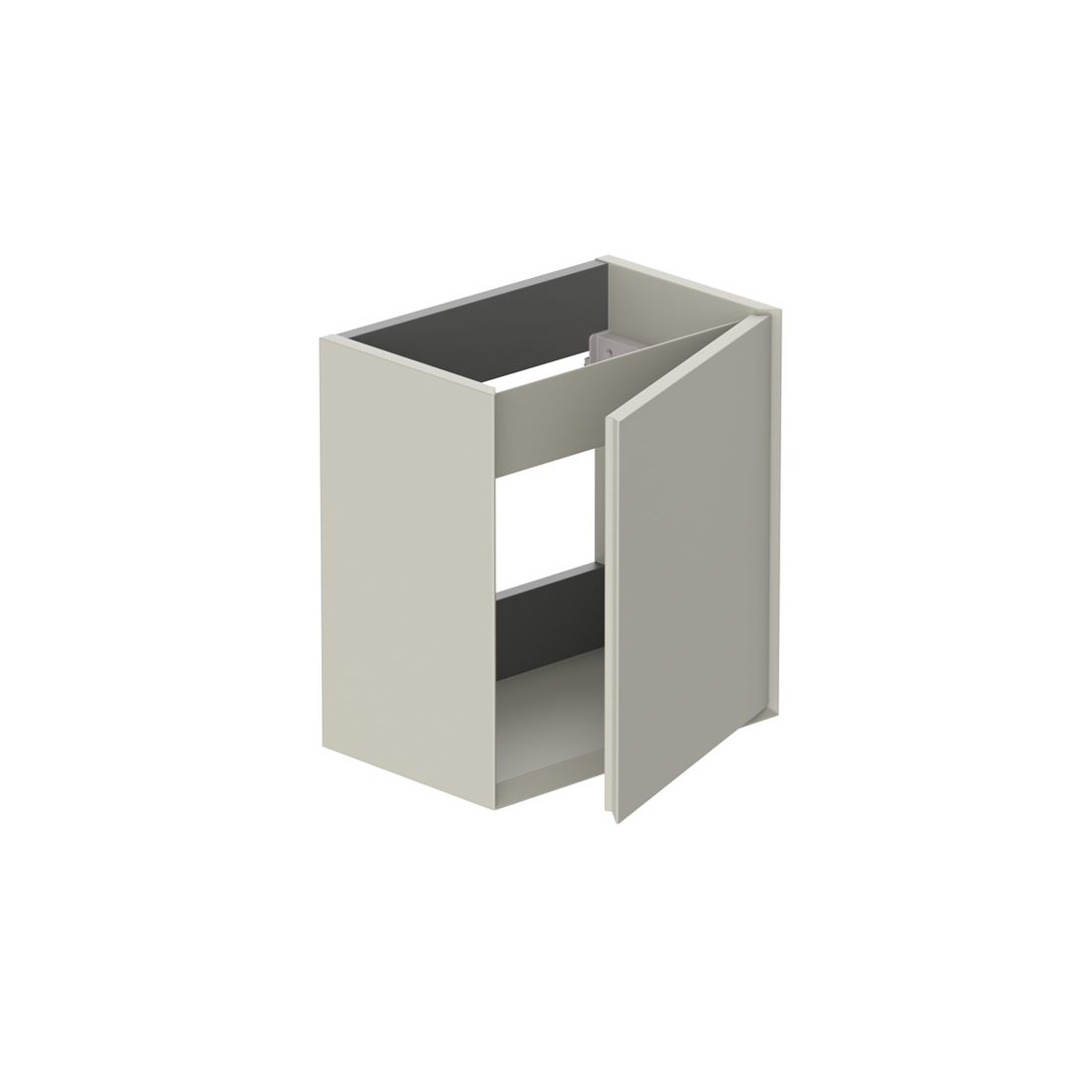 Vado Safari 400mm Smooth Cloakroom Unit - Wall Hung, Left Pull