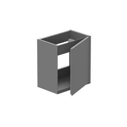 Vado Safari 400mm Smooth Cloakroom Unit - Wall Hung, Left Pull
