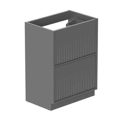 Vado Safari Floor Mounted Fluted Vanity Unit