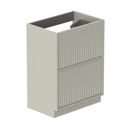 Vado Safari Floor Mounted Fluted Vanity Unit