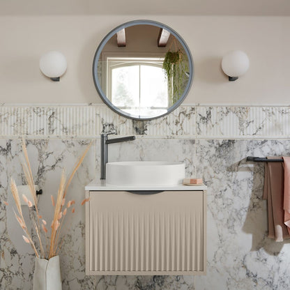 Vado Safari Wall Hung Fluted Vanity Unit