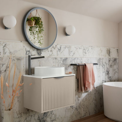 Vado Safari Wall Hung Fluted Vanity Unit