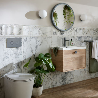 Vado Safari Wall Hung Fluted Vanity Unit