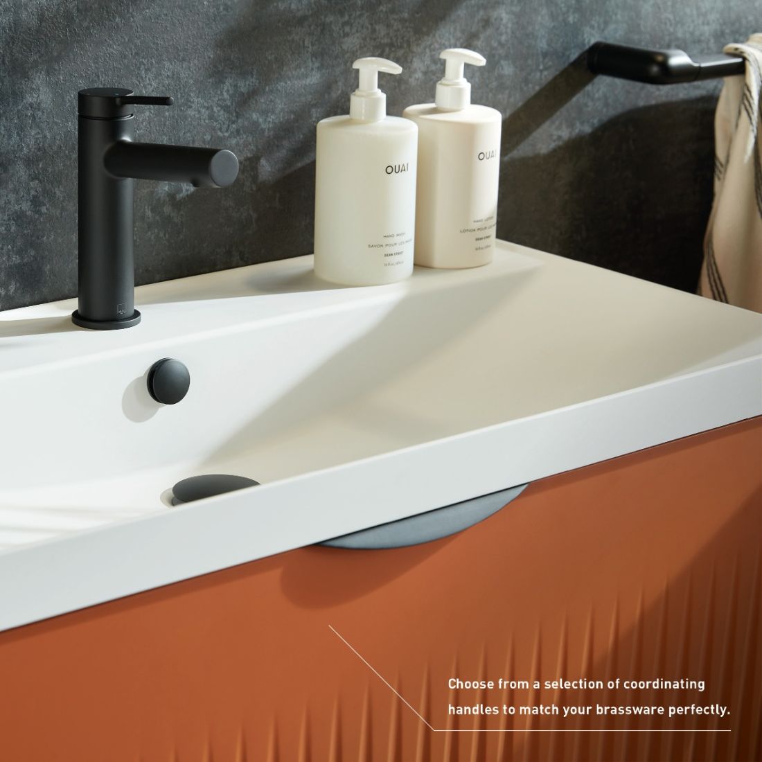 Vado Safari Floor Mounted Fluted Vanity Unit