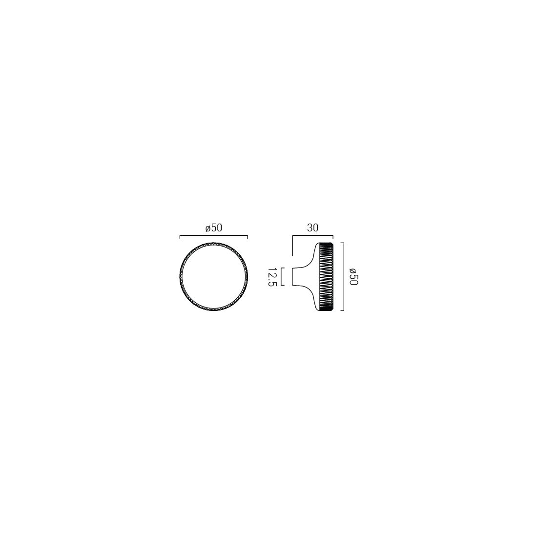 Vado Safari Fluted Knob Handle