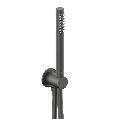 Vado Safari Single Function Mini Shower Kit with Integrated Outlet + Optional Wall Shroud, Supplied with 6 l/min Flow