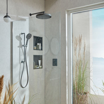 Vado Safari Leverless Slim Slide Rail with Integrated Outlet + Hose - No Handset Included