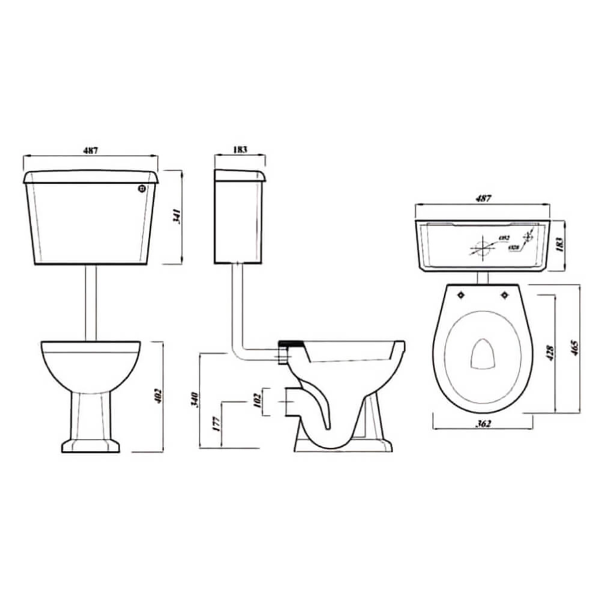 Lecico SAFLLHLPAN Saffia Low Level WC Pan With Soft Close Seat And Cistern