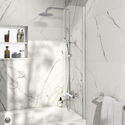 Luxe81 S6 300mm Fixed Radius Bath Shower Screen