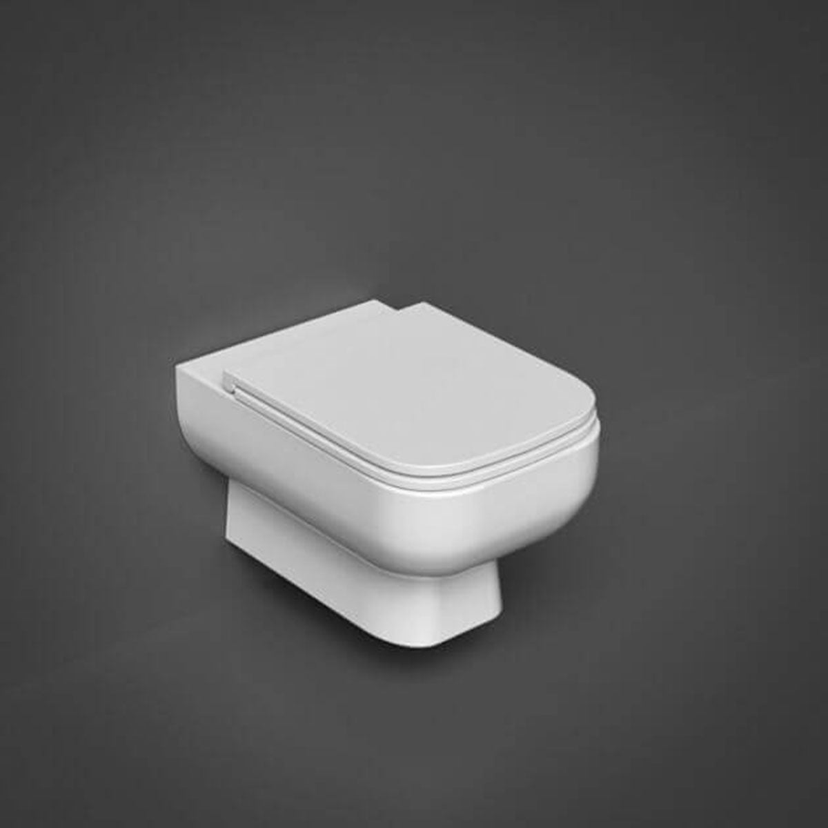 RAK SE13AWHA Series 600 Rimless Wall Hung WC Pan With Hidden Fixations And Urea Soft Close Seat