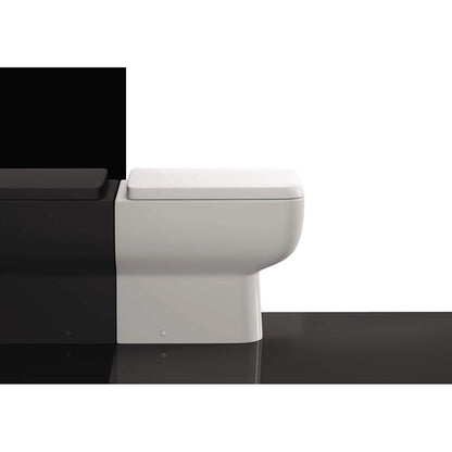 RAK SE16AWHA Series 600 White Back-To-Wall WC Pan With Soft Close Seat
