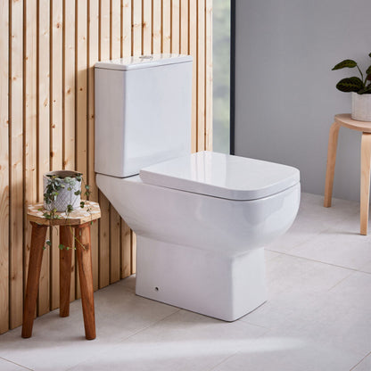 Luxe81 Choices 600 Open Back Close Coupled Rimless Short Projection Toilet