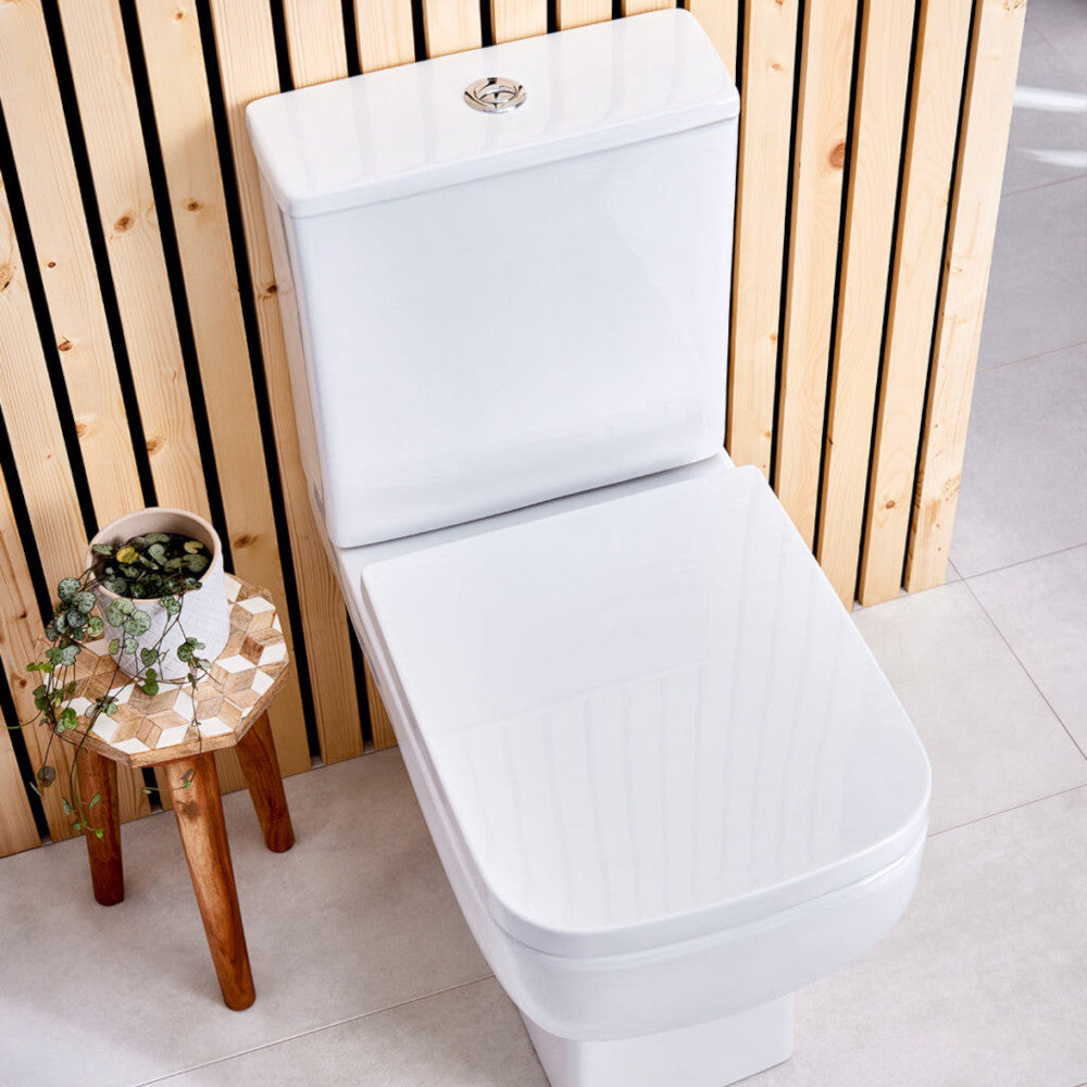 Luxe81 Choices 600 Open Back Close Coupled Rimless Short Projection Toilet