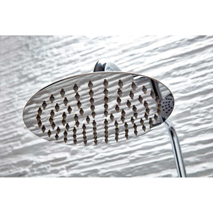 Luxe81 Serena Round Dual Head Thermostatic Shower - Fixed Head and Adjustable Hand Set