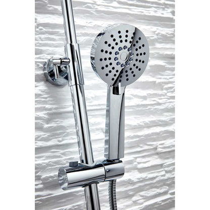 Luxe81 Serena Round Dual Head Thermostatic Shower - Fixed Head and Adjustable Hand Set
