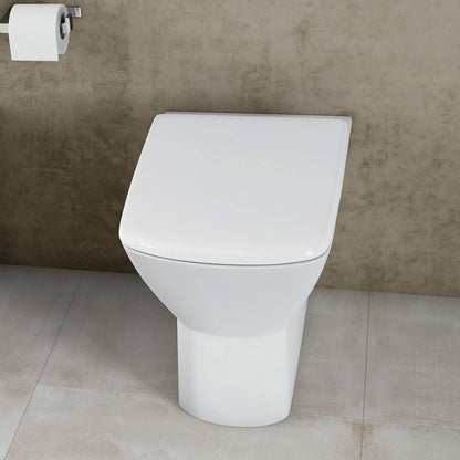 RAK Summit SM16AWHA Back-To-Wall White WC Pan With Soft-Close Toilet Seat