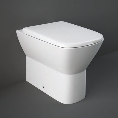 RAK Summit SM16AWHA Back-To-Wall White WC Pan With Soft-Close Toilet Seat