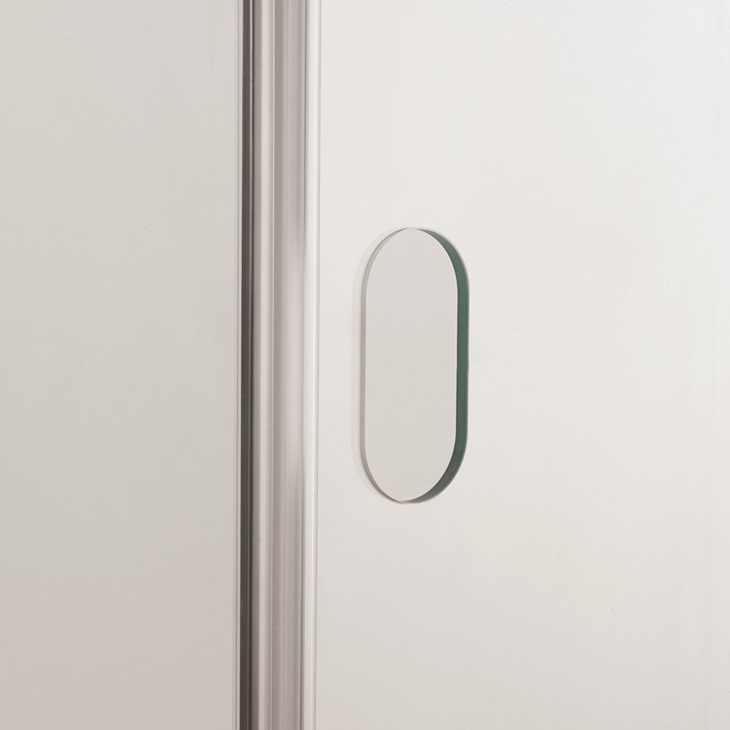 Crosswater Svelte SSLSC1400 8 Single Sliding Door, Polished Stainless Steel