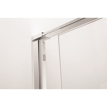 Crosswater Svelte SSLSC1400 8 Single Sliding Door, Polished Stainless Steel