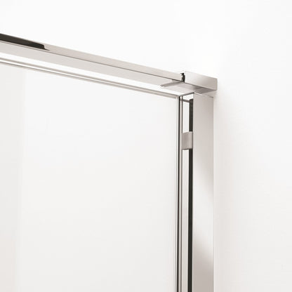 Crosswater Svelte SSLSC1400 8 Single Sliding Door, Polished Stainless Steel