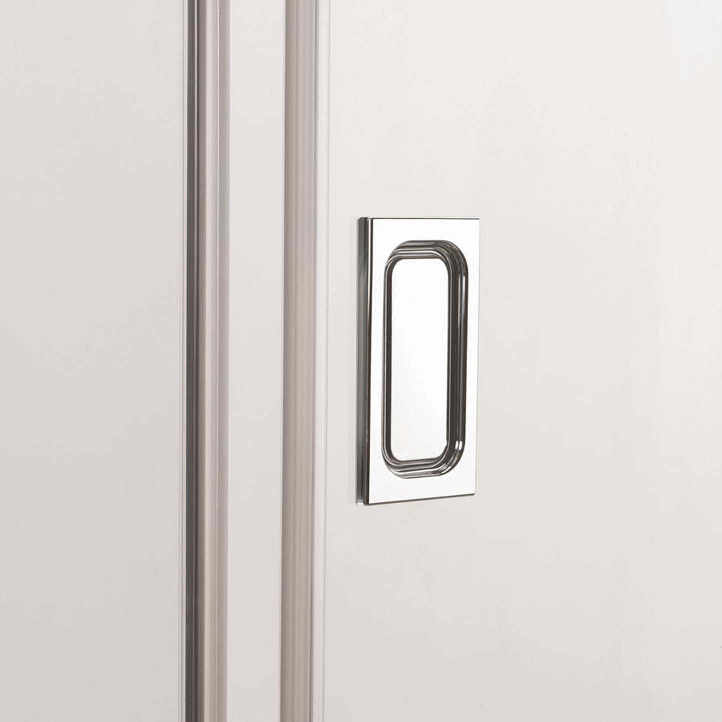 Crosswater Svelte SSLSC1400 8 Single Sliding Door, Polished Stainless Steel