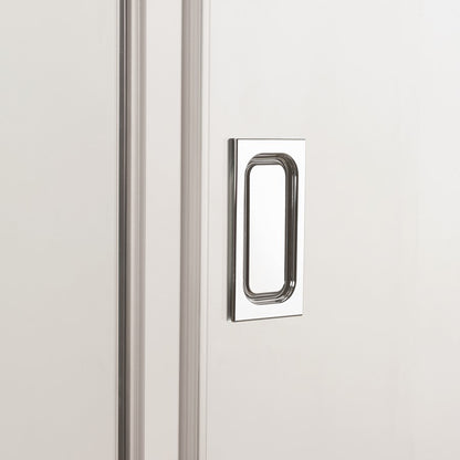 Crosswater Svelte SSLSC1400 8 Single Sliding Door, Polished Stainless Steel