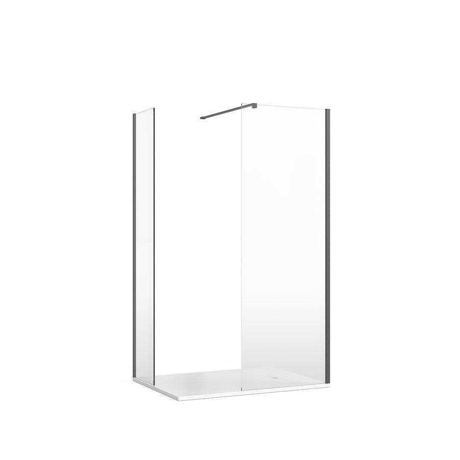 Crosswater Gallery 8 Corner with End Panel (Wall Bracing Bar)