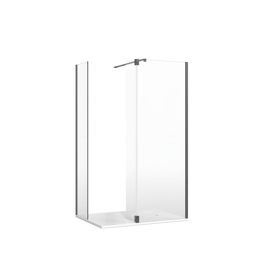 Crosswater Gallery 8 Corner with Hinged Deflector (Wall Bracing Bar)