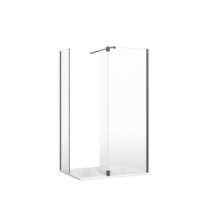 Crosswater Gallery 8 Corner with Hinged Deflector (Wall Bracing Bar)