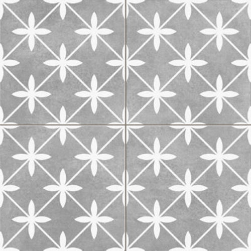 Luxe81 Tradition Star Grey Tile 450x450x9mm PRTRA45SG