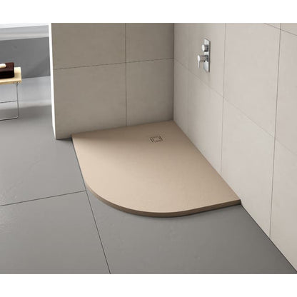 Merlyn Truestone Offset Luxurious Textured Quadrant Shower Tray