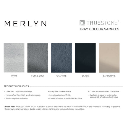 Merlyn Truestone Luxurious Stone Rectangular Shower Tray