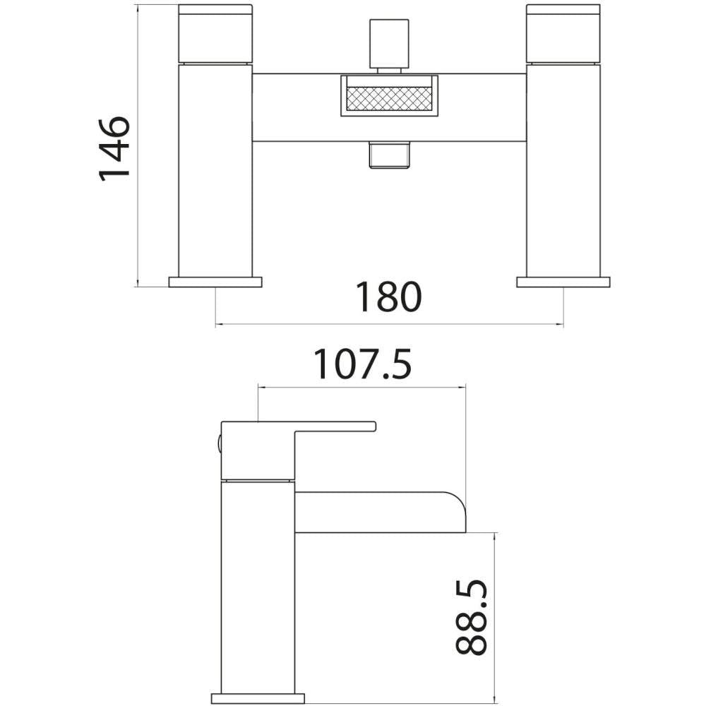 Luxe81 Victoria Bath Filler Tap