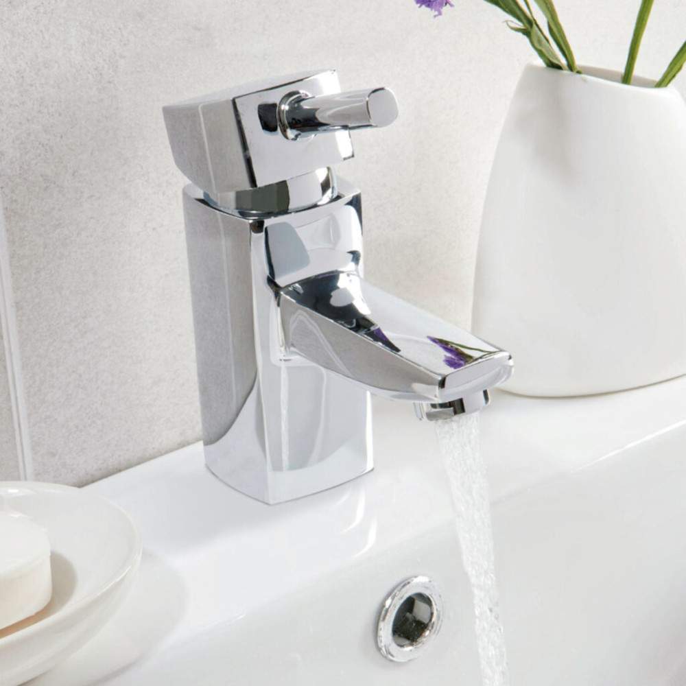 Luxe81 Forme Mini Mono Basin Mixer Tap with Push Waste