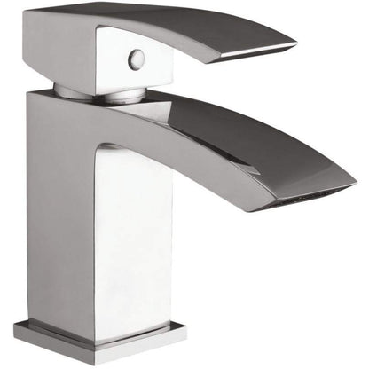 Luxe81 Descent Mono Basin Mixer Tap with Push Waste