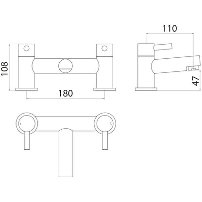 Luxe81 Premier Bath Filler Tap