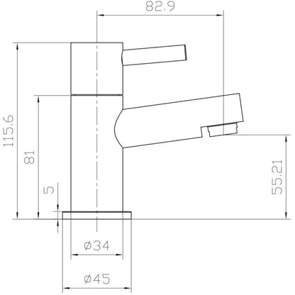 Luxe81 Premier Basin Pillar Taps