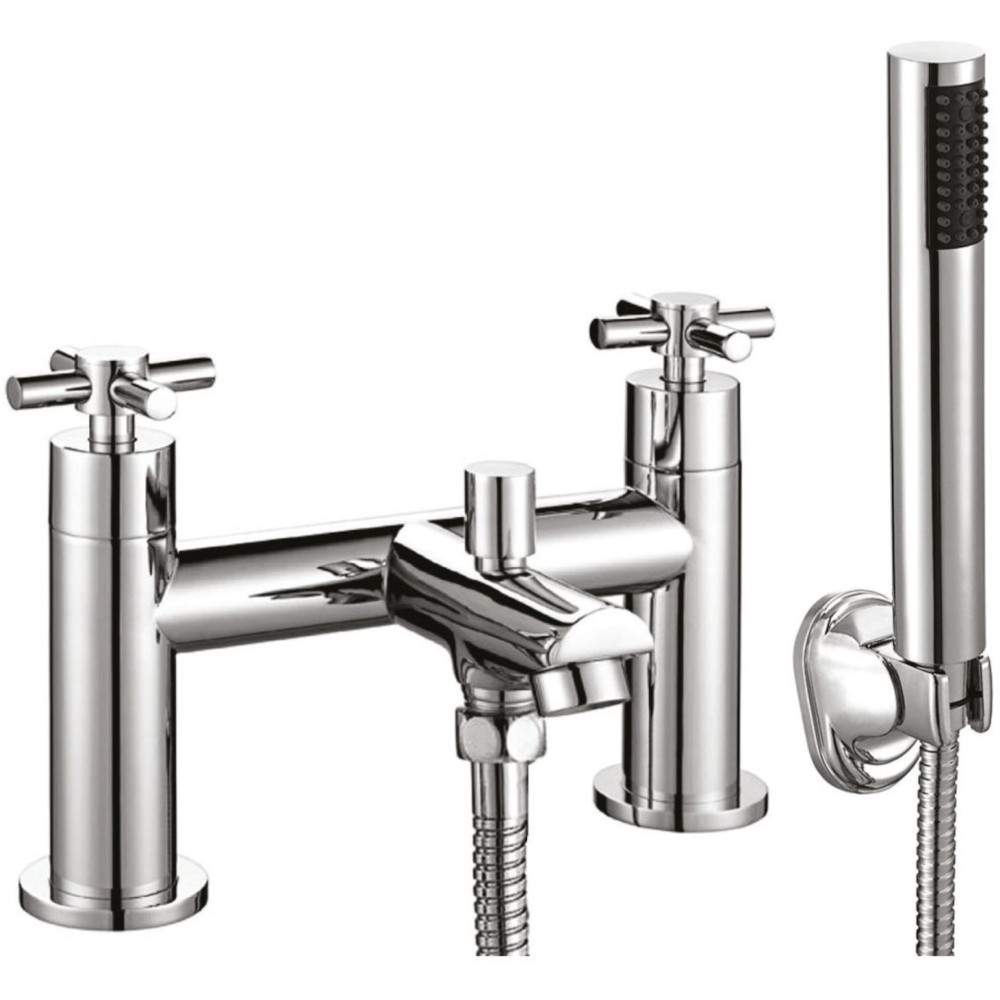Luxe81 Kross Bath Shower Mixer Tap with Shower Kit and Wall Bracket