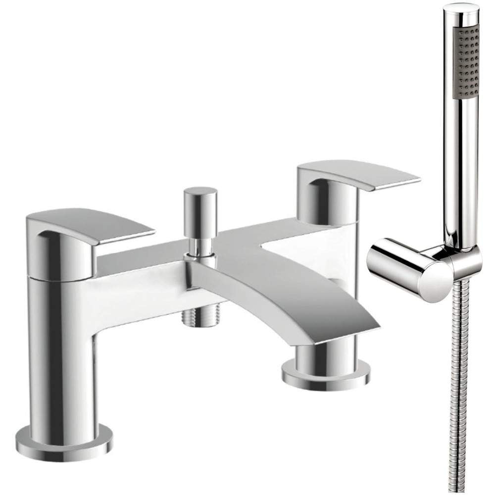 Luxe81 Belini Bath Shower Mixer Tap with Shower Kit and Wall Bracket