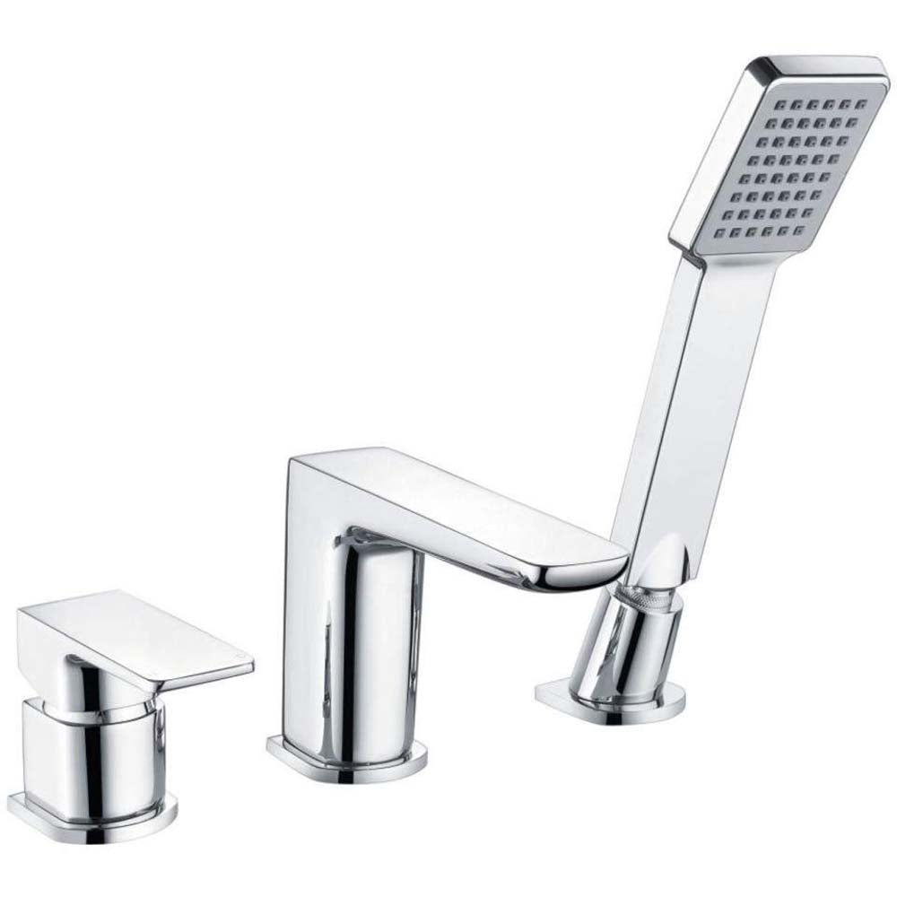Luxe81 Muro 3 Hole Chrome Bath Mixer Tap