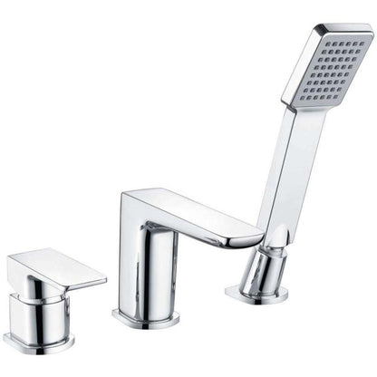 Luxe81 Muro 3 Hole Chrome Bath Mixer Tap